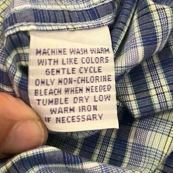 Alan Flusser Multicolor Plaid Button Down Dress Shirt XL Long Sleeve Career - Picture 5 of 10